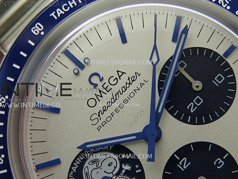 Speedmaster Professional "Silver Snoopy Award" 50th Anniversary N1F 1:1 Best Edition A3861 on Style01 Bracelet