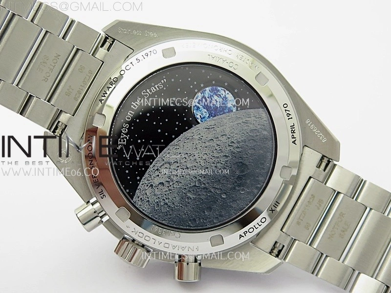 Speedmaster Professional "Silver Snoopy Award" 50th Anniversary N1F 1:1 Best Edition A3861 on Style01 Bracelet