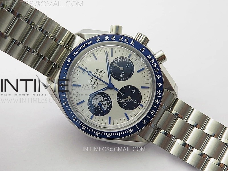Speedmaster Professional "Silver Snoopy Award" 50th Anniversary N1F 1:1 Best Edition A3861 on Style02 Bracelet
