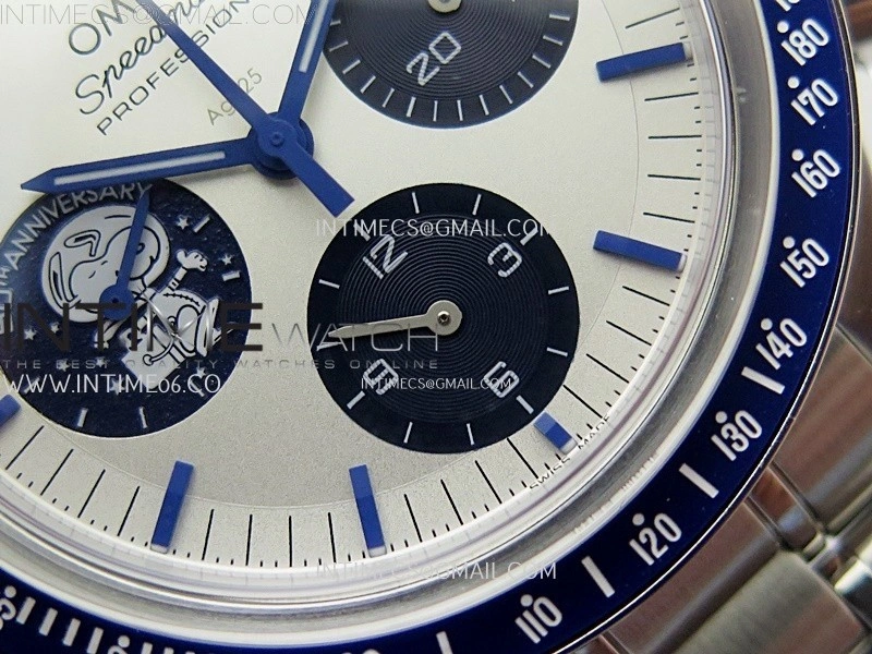 Speedmaster Professional "Silver Snoopy Award" 50th Anniversary N1F 1:1 Best Edition A3861 on Style02 Bracelet