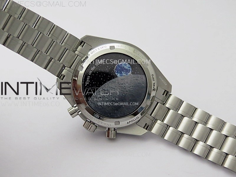 Speedmaster Professional "Silver Snoopy Award" 50th Anniversary N1F 1:1 Best Edition A3861 on Style02 Bracelet