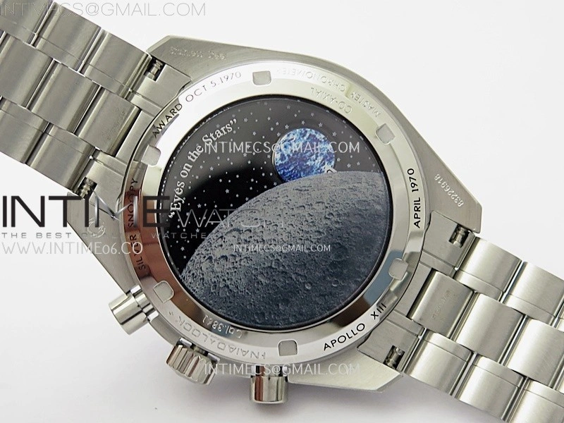 Speedmaster Professional "Silver Snoopy Award" 50th Anniversary N1F 1:1 Best Edition A3861 on Style02 Bracelet