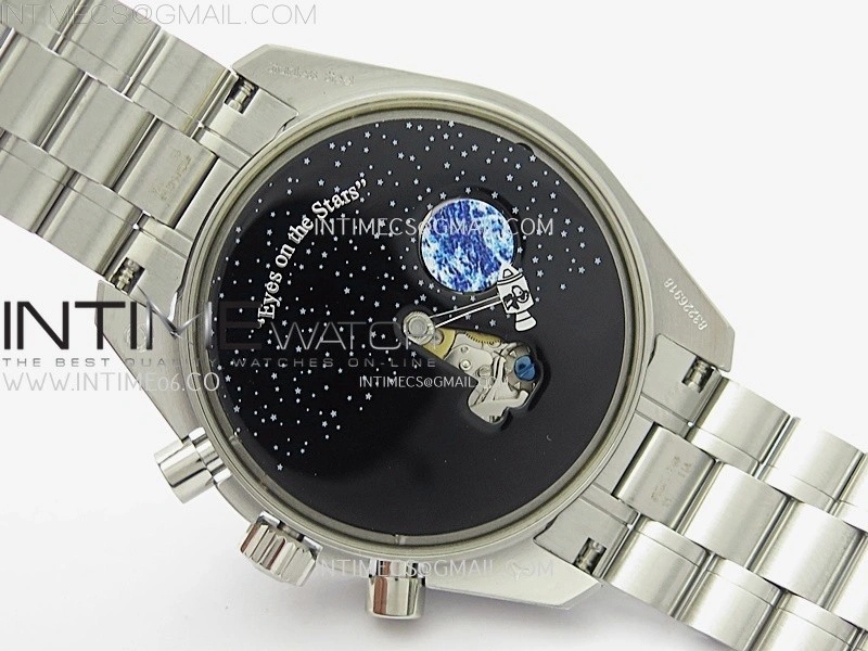 Speedmaster Professional "Silver Snoopy Award" 50th Anniversary N1F 1:1 Best Edition A3861 on Style02 Bracelet
