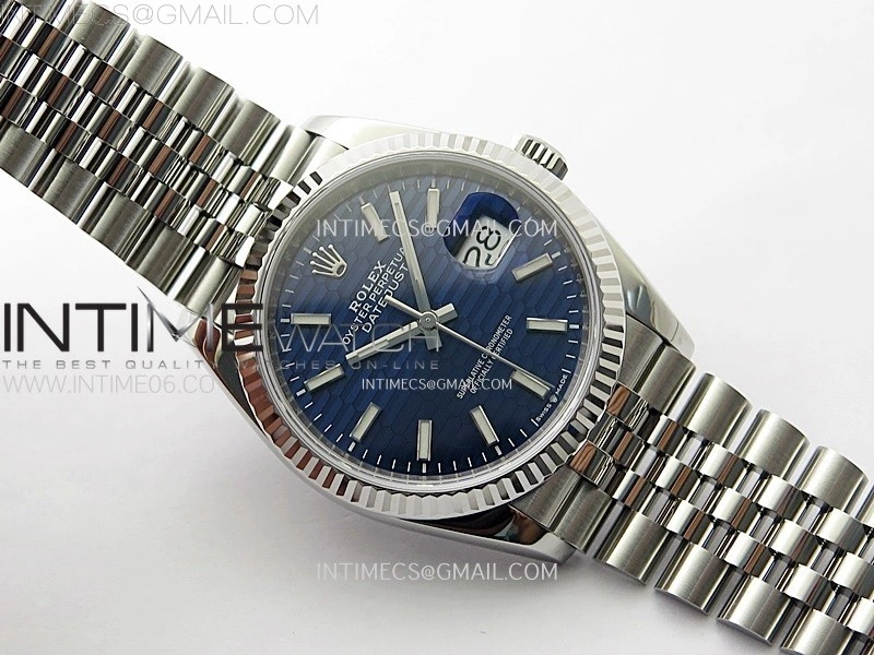 DateJust 36mm 126234 904L SS VSF 1:1 Best Edition Blue Fluted Dial on Jubilee Bracelet VS3235