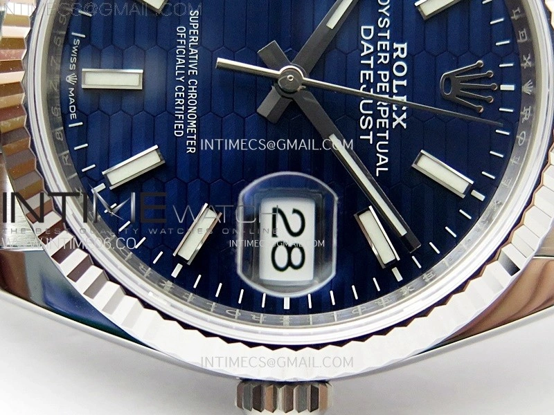 DateJust 36mm 126234 904L SS VSF 1:1 Best Edition Blue Fluted Dial on Jubilee Bracelet VS3235