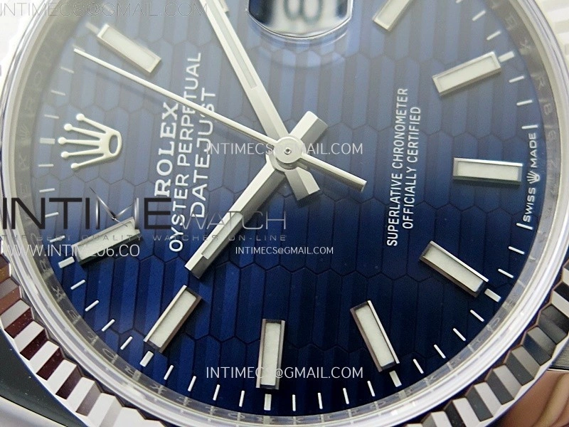 DateJust 36mm 126234 904L SS VSF 1:1 Best Edition Blue Fluted Dial on Jubilee Bracelet VS3235