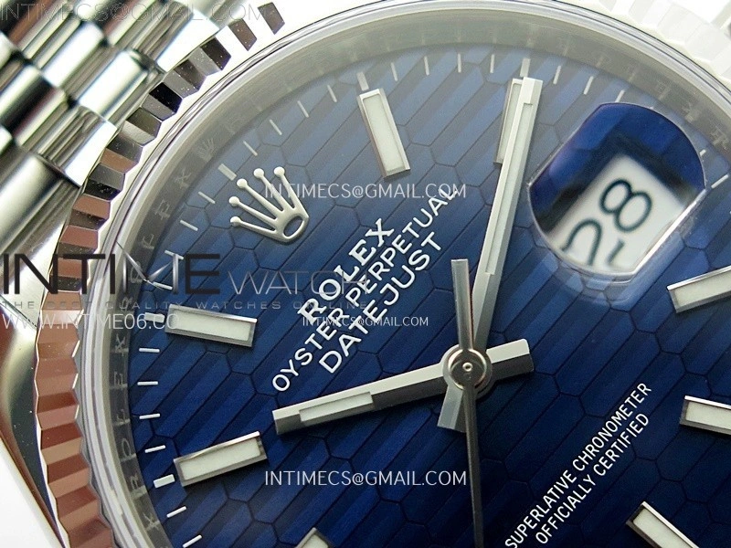 DateJust 36mm 126234 904L SS VSF 1:1 Best Edition Blue Fluted Dial on Jubilee Bracelet VS3235