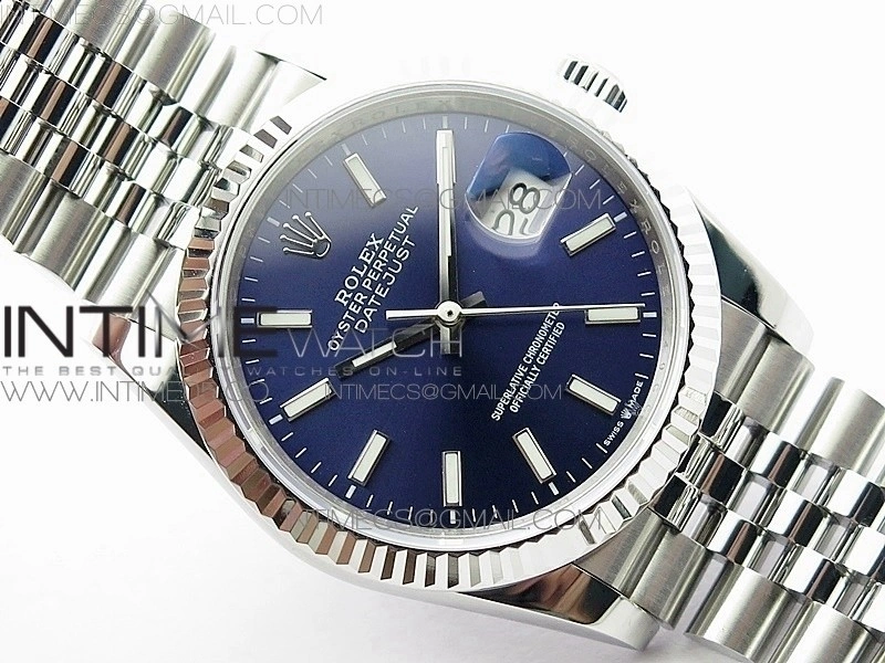 DateJust 36mm 126234 BP 1:1 Best Edition 904L Steel New Version Blue Dial on Jubilee Bracelet