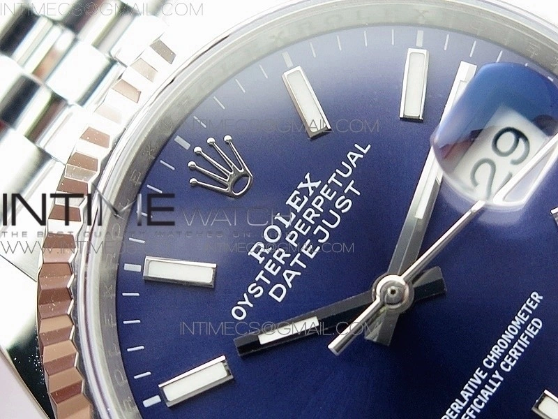DateJust 36mm 126234 BP 1:1 Best Edition 904L Steel New Version Blue Dial on Jubilee Bracelet