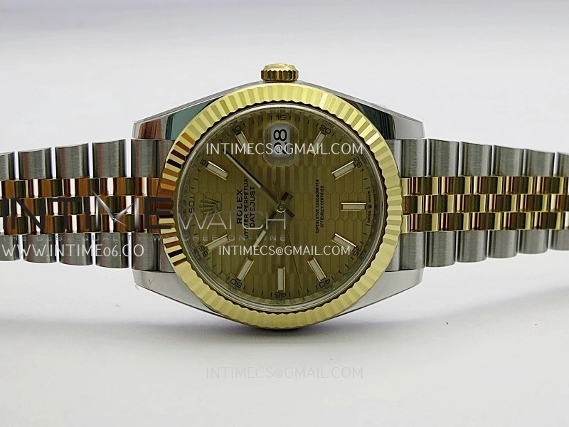 DateJust 41mm 126331 904 SS YG VF 1:1 Gold Fluted Dial Stick Marker On Jubilee Bracelet DD3235