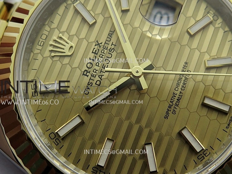 DateJust 41mm 126331 904 SS YG VF 1:1 Gold Fluted Dial Stick Marker On Jubilee Bracelet DD3235