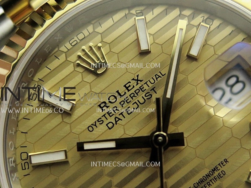 DateJust 41mm 126331 904 SS YG VF 1:1 Gold Fluted Dial Stick Marker On Jubilee Bracelet DD3235
