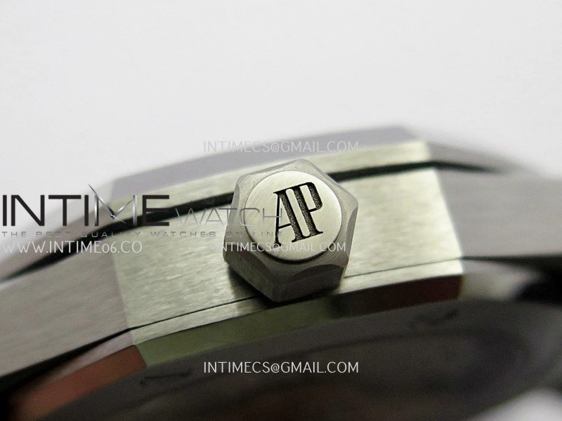 Royal Oak 41mm 15510 SS DDF 1:1 Best Edition Blue Dial On Blue Rubber Strap Super Clone DD4302