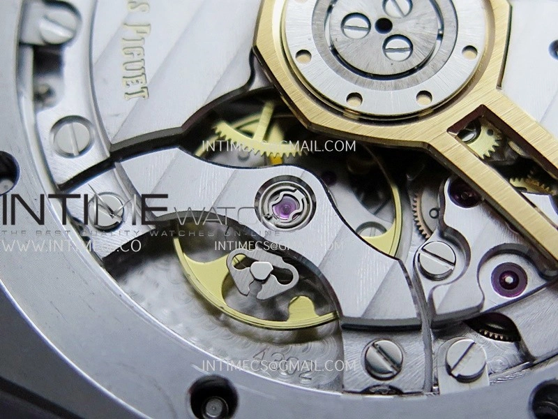 Royal Oak 41mm 15510 SS DDF 1:1 Best Edition Blue Dial On Blue Rubber Strap Super Clone DD4302