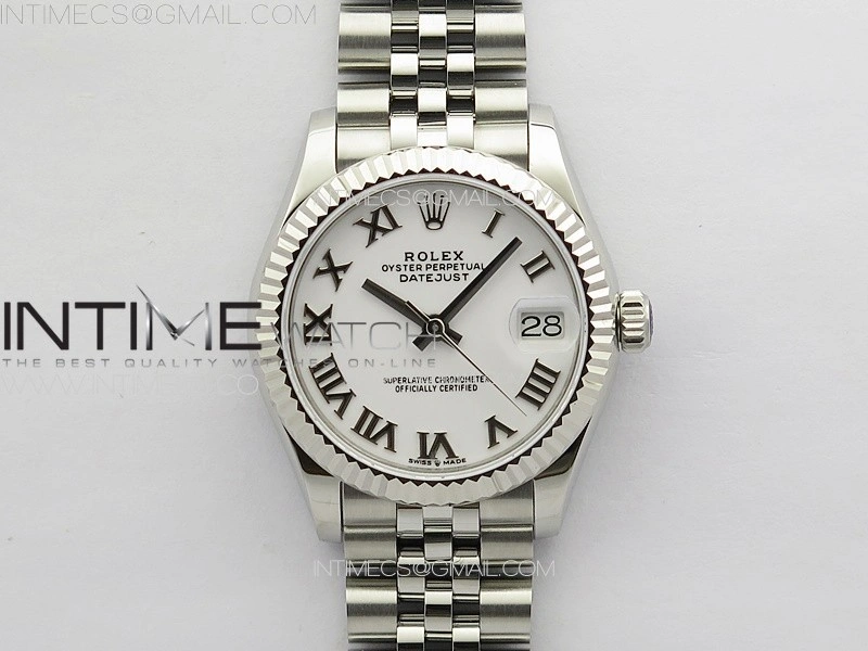DateJust 31mm 178271 SS APSF Best Edition White Dial Roman Markers on Jubilee Bracelet A2824