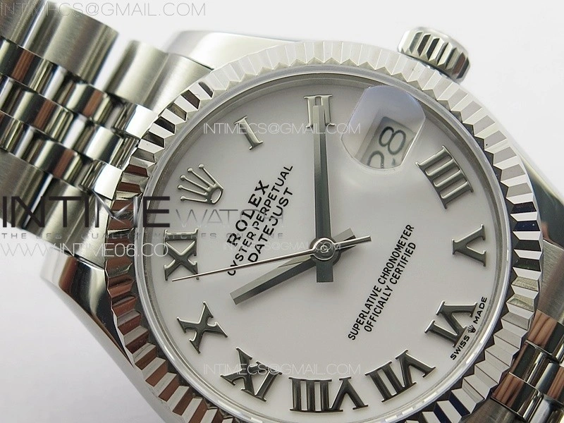DateJust 31mm 178271 SS APSF Best Edition White Dial Roman Markers on Jubilee Bracelet A2824