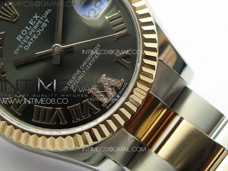 DateJust 31mm 178271 SS RG APSF Best Edition Gray Dial Roman Markers on Oyster Bracelet A2824