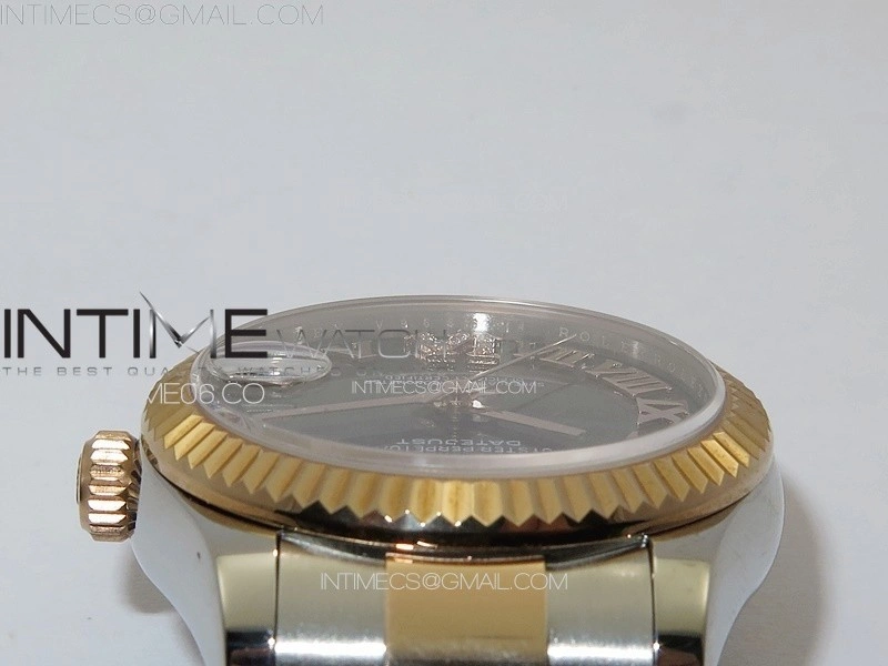 DateJust 31mm 178271 SS RG APSF Best Edition Gray Dial Roman Markers on Oyster Bracelet A2824
