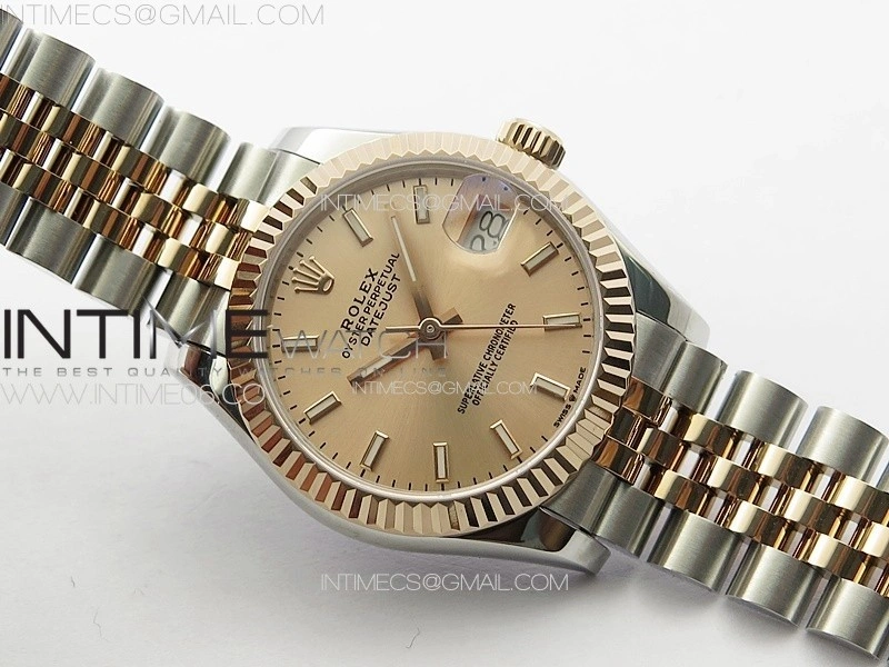 DateJust 31mm 178271 SS RG APSF Best Edition RG Dial Sticks Markers on Jubilee Bracelet A2824
