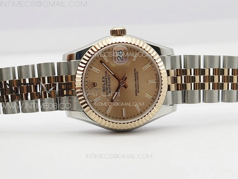 DateJust 31mm 178271 SS RG APSF Best Edition RG Dial Sticks Markers on Jubilee Bracelet A2824