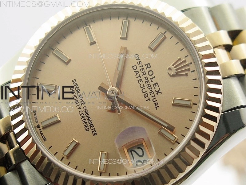 DateJust 31mm 178271 SS RG APSF Best Edition RG Dial Sticks Markers on Jubilee Bracelet A2824