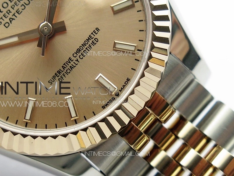 DateJust 31mm 178271 SS RG APSF Best Edition RG Dial Sticks Markers on Jubilee Bracelet A2824