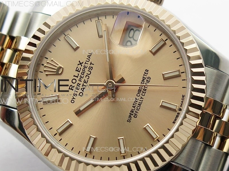DateJust 31mm 178271 SS RG APSF Best Edition RG Dial Sticks Markers on Jubilee Bracelet A2824