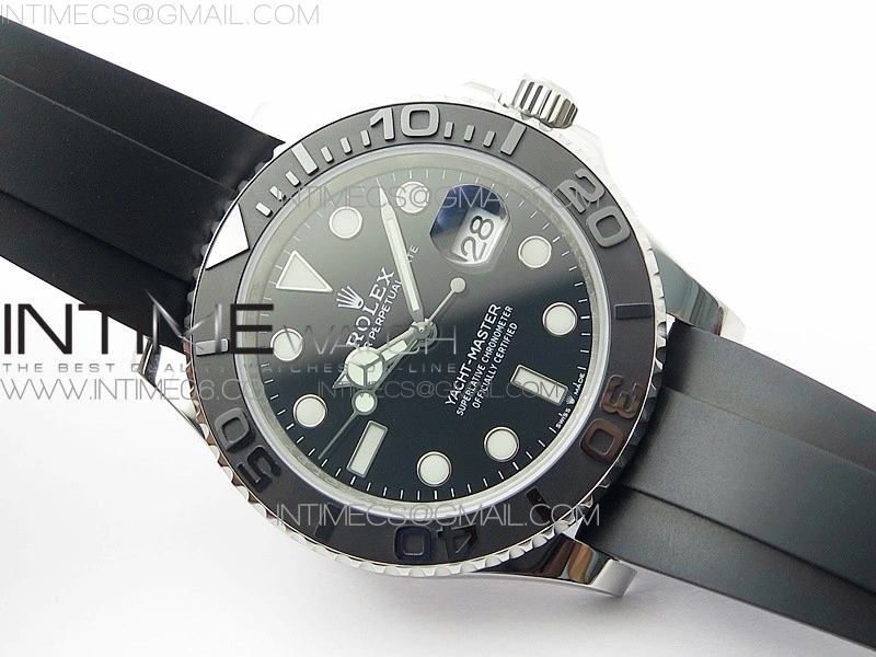 Yacht-Master 42mm 226659 3EF 1:1 Best Edition 3D Black Ceramic Bezel on Black Rubber Strap VS3235
