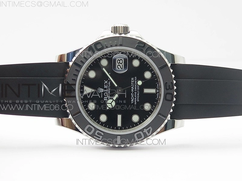 Yacht-Master 42mm 226659 3EF 1:1 Best Edition 3D Black Ceramic Bezel on Black Rubber Strap VS3235