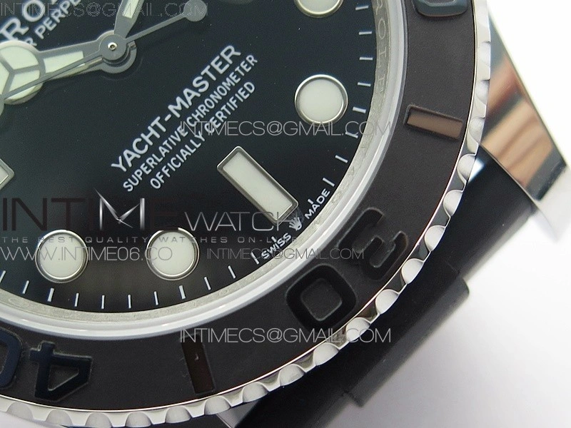 Yacht-Master 42mm 226659 3EF 1:1 Best Edition 3D Black Ceramic Bezel on Black Rubber Strap VS3235