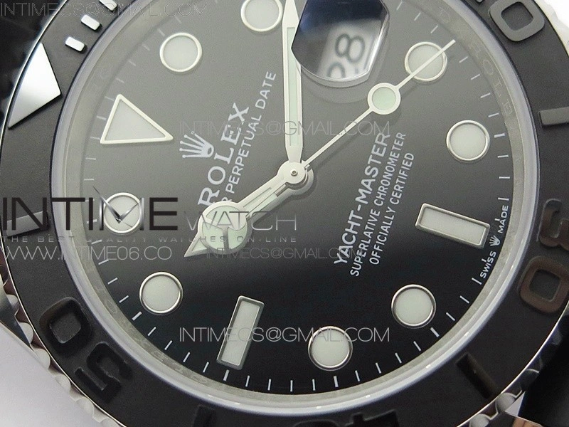 Yacht-Master 42mm 226659 3EF 1:1 Best Edition 3D Black Ceramic Bezel on Black Rubber Strap VS3235