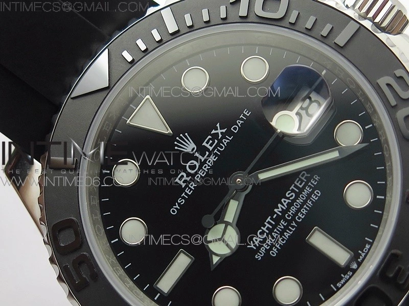 Yacht-Master 42mm 226659 3EF 1:1 Best Edition 3D Black Ceramic Bezel on Black Rubber Strap VS3235