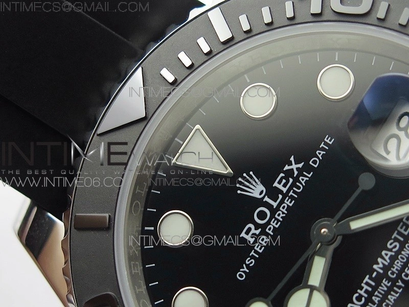 Yacht-Master 42mm 226659 3EF 1:1 Best Edition 3D Black Ceramic Bezel on Black Rubber Strap VS3235
