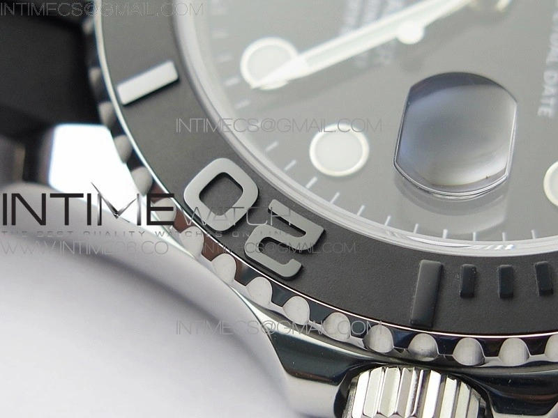 Yacht-Master 42mm 226659 3EF 1:1 Best Edition 3D Black Ceramic Bezel on Black Rubber Strap VS3235