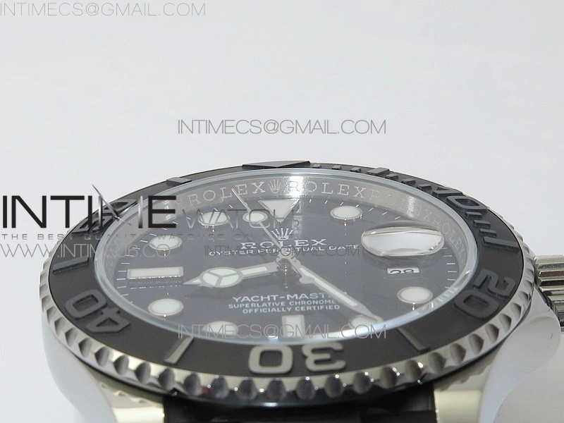 Yacht-Master 42mm 226659 3EF 1:1 Best Edition 3D Black Ceramic Bezel on Black Rubber Strap VS3235