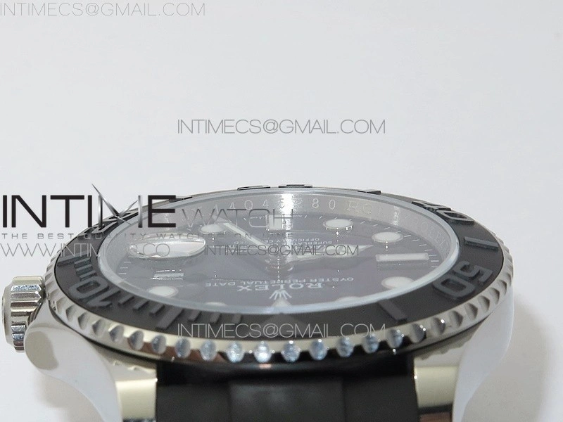 Yacht-Master 42mm 226659 3EF 1:1 Best Edition 3D Black Ceramic Bezel on Black Rubber Strap VS3235
