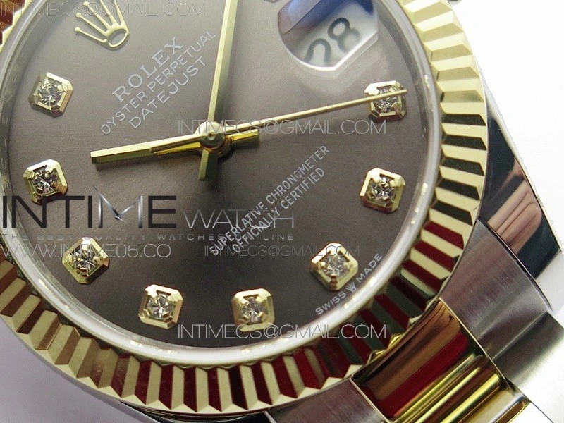 Datejust 31mm 278273 SS YG BP Best Edition Gray Diamonds Markers Dial on SS YG Oyster Bracelet