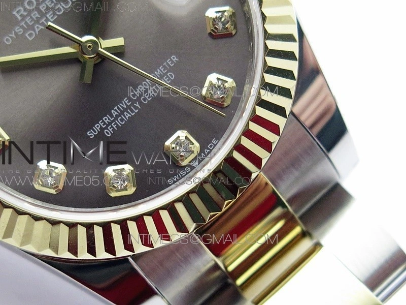 Datejust 31mm 278273 SS YG BP Best Edition Gray Diamonds Markers Dial on SS YG Oyster Bracelet