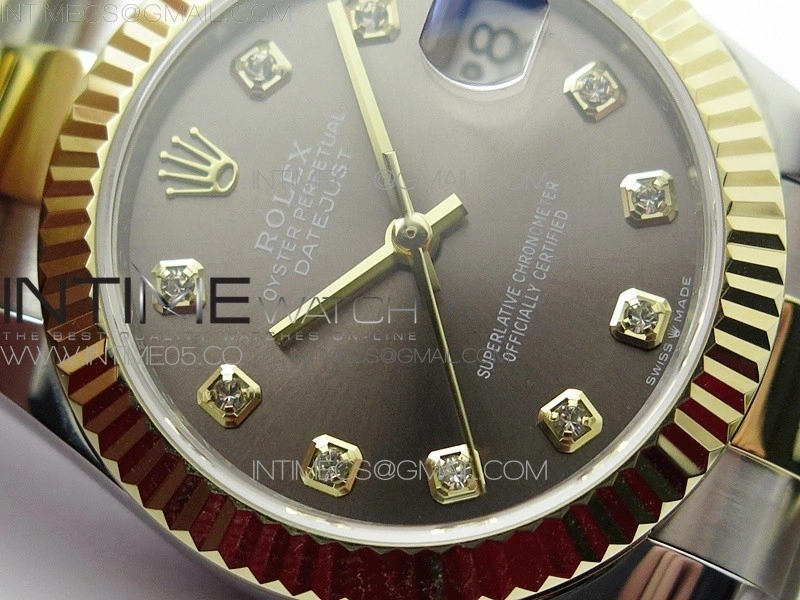 Datejust 31mm 278273 SS YG BP Best Edition Gray Diamonds Markers Dial on SS YG Oyster Bracelet