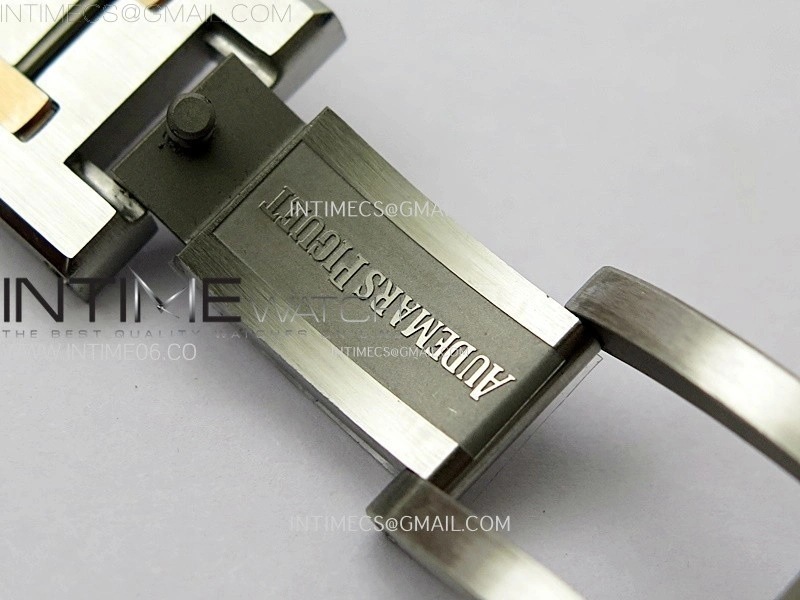 Lady Royal Oak 33mm 67651 SS RG ZF 1:1 Best Edition Silver Textured Dial on SS Bracelet RONDA Quartz