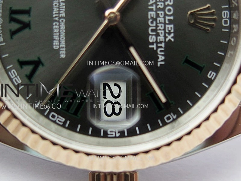 DateJust 126233 36mm 904L SS RG AR+F 1:1 Best Edition Gray Dial Roman Marker On Oyster Bracelet DD3235