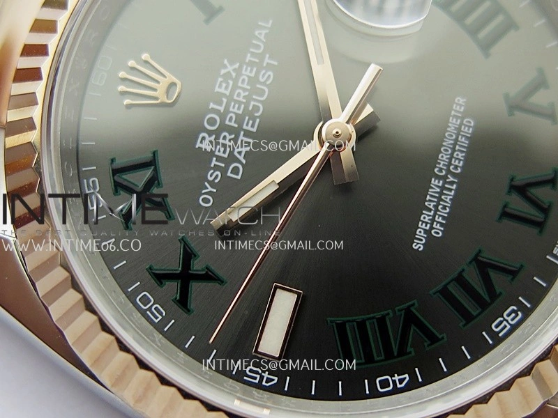 DateJust 126233 36mm 904L SS RG AR+F 1:1 Best Edition Gray Dial Roman Marker On Oyster Bracelet DD3235