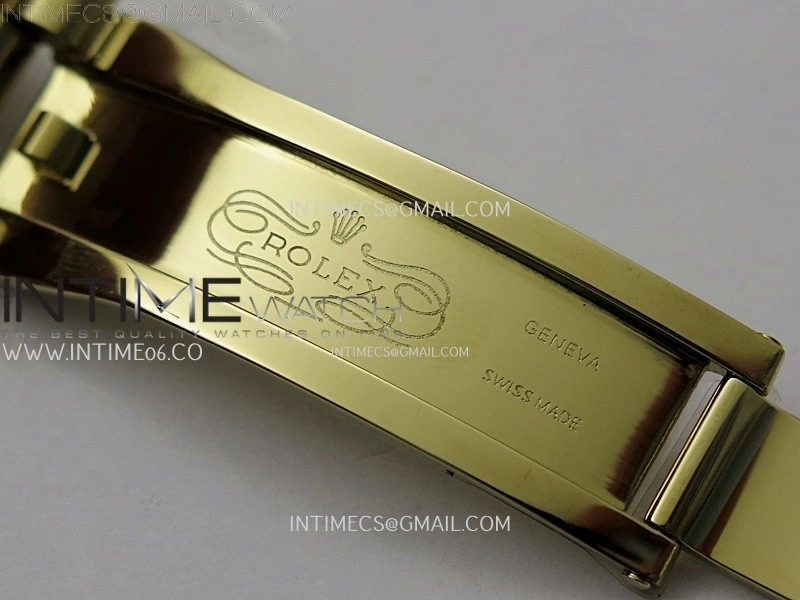 Day Date 228238 40mm 904L YG QF Gain Weight Black Dial T Dia Markers on YG President Bracelet A2836