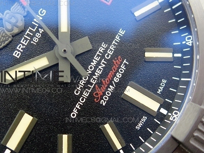 Avenger BlackBird 44mm DLC GF 1:1 Best Edition Titanium Case Black Dial On Black Rubber Strap A2824 V4