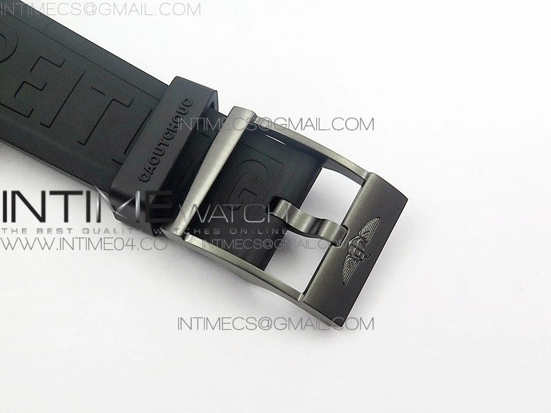 Avenger BlackBird 44mm DLC GF 1:1 Best Edition Titanium Case Black Dial On Black Rubber Strap A2824 V4
