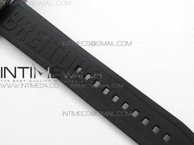 Avenger BlackBird 44mm DLC GF 1:1 Best Edition Titanium Case Black Dial On Black Rubber Strap A2824 V4