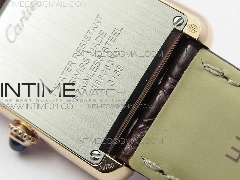 Tank Solo Ladies 25mm Dia Bezel RG AF 1:1 Best Edition White Dial on Brown Leather Strap Ronda Quartz