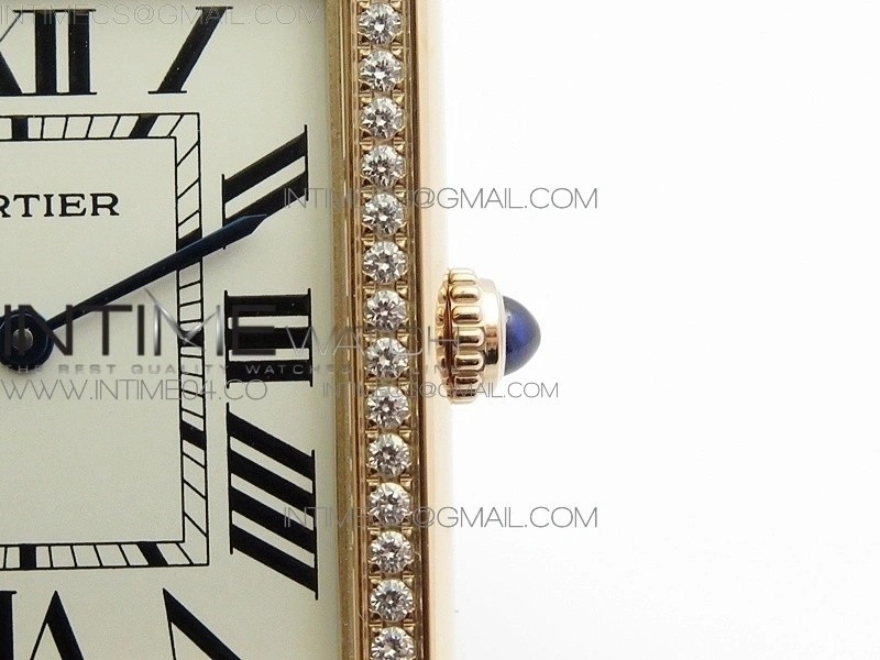 Tank Solo Ladies 28mm Dia Bezel RG AF 1:1 Best Edition White Dial on Brown Leather Strap Ronda Quartz
