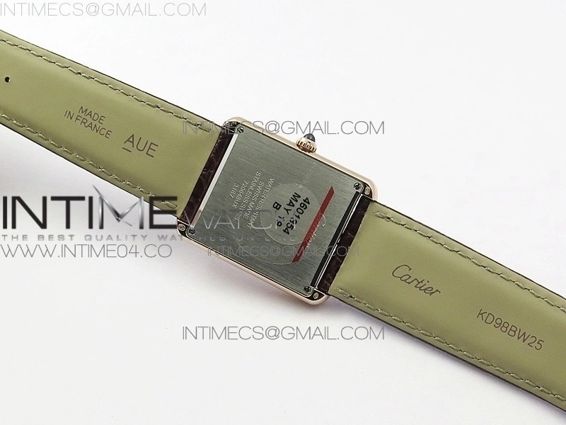 Tank Solo Ladies 28mm Dia Bezel RG AF 1:1 Best Edition White Dial on Brown Leather Strap Ronda Quartz