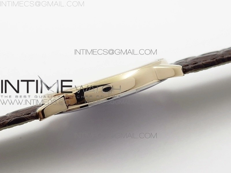 Ronde Solo de Cartier 36mm K11 RG Dia 1:1 Best Edition White Dial on Brown croco leather strap Ronda Quartz